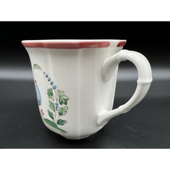 Villeroy & Boch Jardin d'Alsace Fleur Coffee Mugs with Bird Set of 4 Germany - Picture 6 of 13